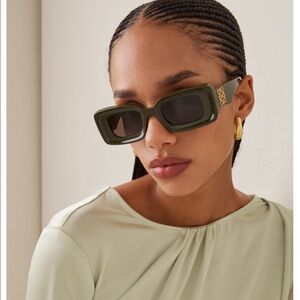 COPY - Loewe Anagram Square-Frame Acetate Sunglasses